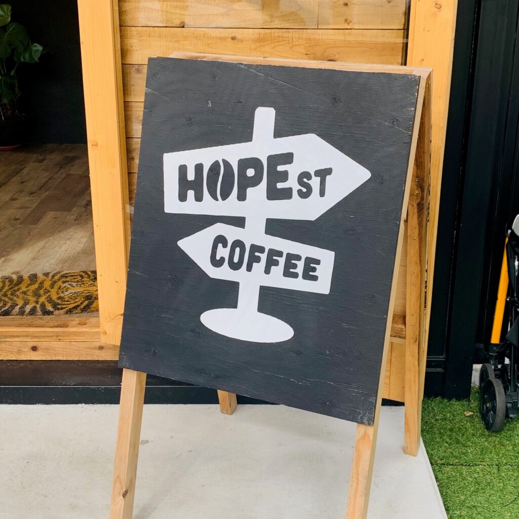HOPE STREET COFFEEの看板
