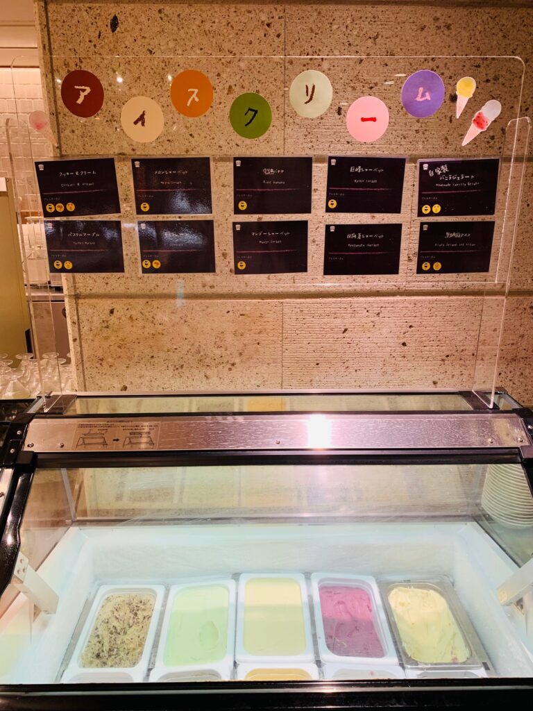 鬼怒川温泉ホテルの夜ブッフェ「アイスクリーム」